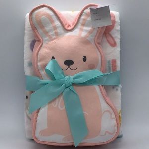 Bunny Plush Throw And Cushion Set